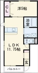 エスカレントみやきの物件間取画像